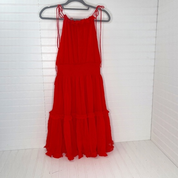 NWT Banana Republic Halter Mini Dress, Hot Red SIZE Small